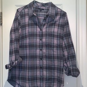 Plaid button down